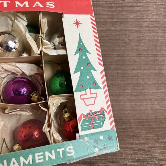 Fantasia Mini Mirror Ball Ornaments – Set of 12 – Poland – Vintage - Picture 4 of 14